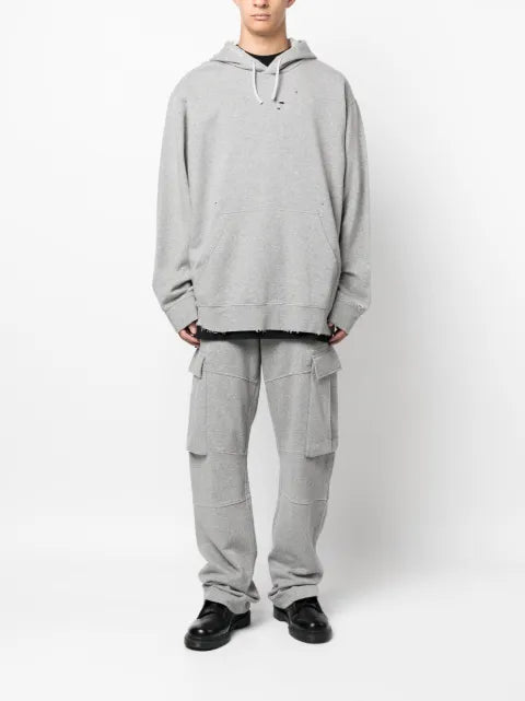 Givenchy logo-embroidered cotton hoodie