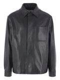 LOEWE leather shirt jacket