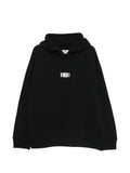Maison Margiela logo-patch pouch-pocket hoodie