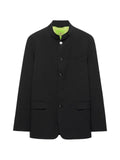 Shanghai Tang mandarin-collar single-breasted jacket