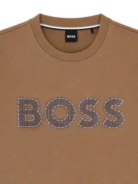 BOSS logo-appliqué sweatshirt