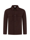 Lardini knitted flap-pocket jacket