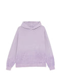 PALE CLOUD paint-splatter distressed hoodie