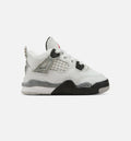 Air Jordan 4 Retro White Cement | Infant/Toddler Lifestyle Shoe | White/Fire Red/Light Graphite/Black