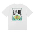 Rhude Men Royal Crest Graphic Street T‑Shirt