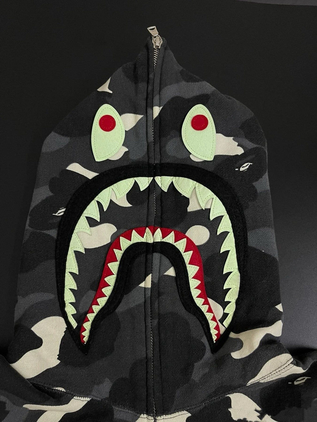BAPE Shark Full-Zip Camo Hoodie