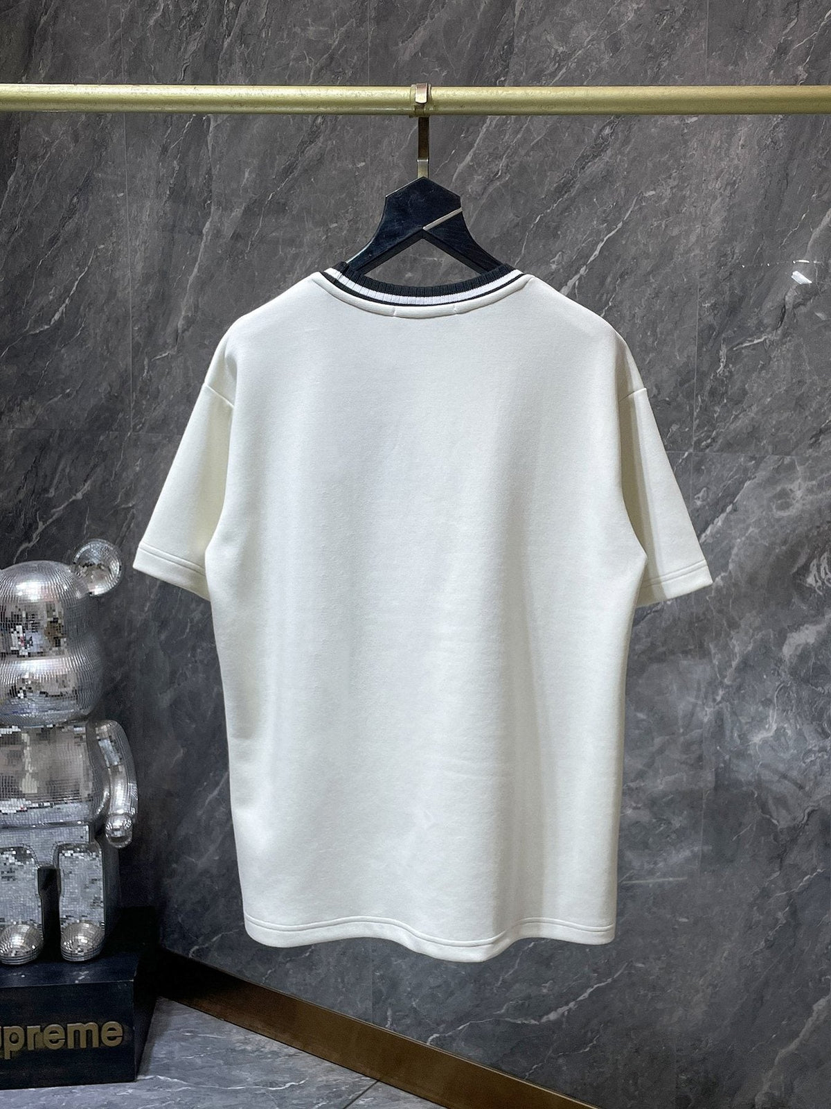 Chrome Hearts Off White Contrast Stitch T-Shirt