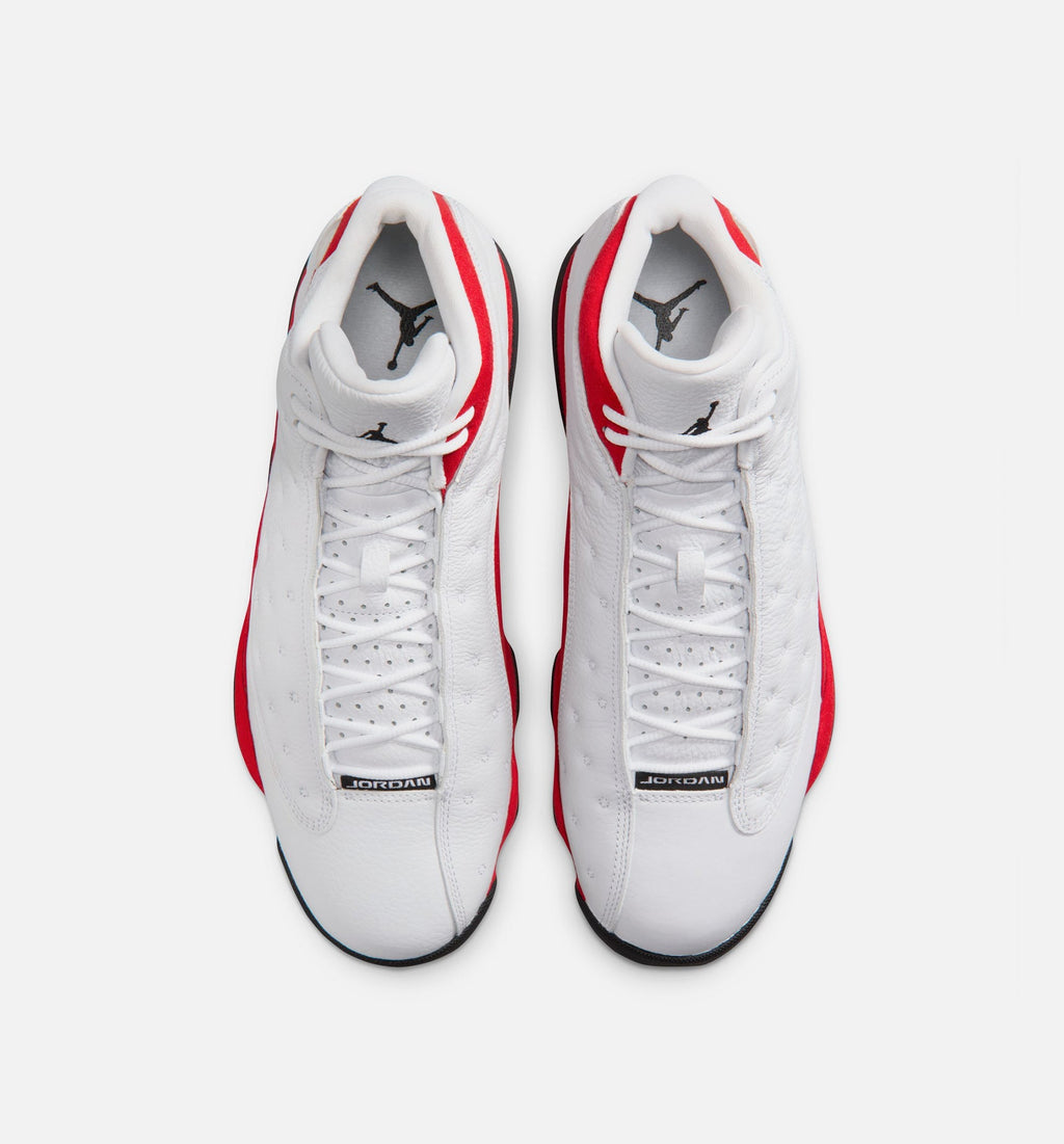 Air Jordan 13 Retro White and University Red Men's Lifestyle Shoe – White/Black/True Red