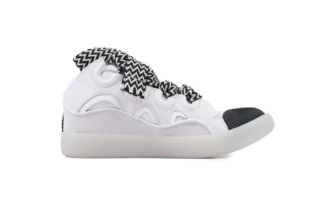 Lanvin Leather Curb Sneaker White FMSKRK11TRFFH2200
