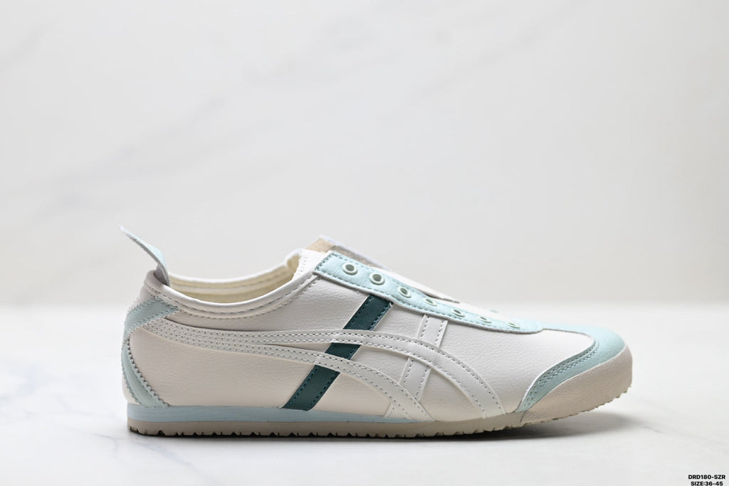 Onitsuka Tiger Retro Low Top White Light Blue Unisex Shoes Style 16