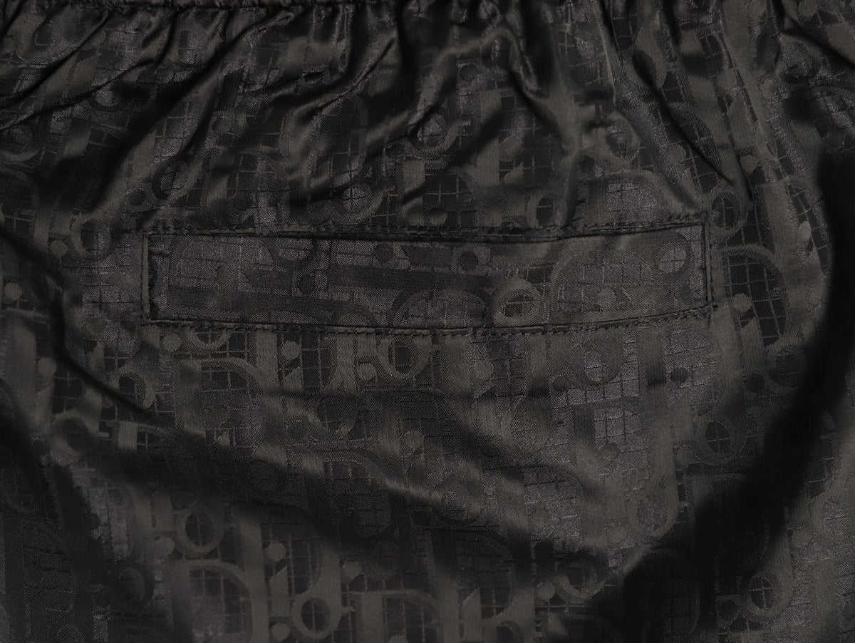 Gucci Tonal Double-G-Style Allover Drawstring Shorts - Black